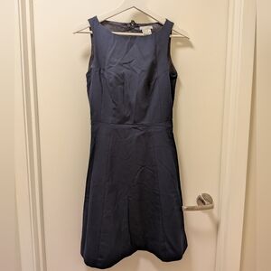 H&M Navy Sleeveless A-Line Dress
